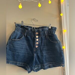Wild Fable Blue High-Waisted Women Shorts
